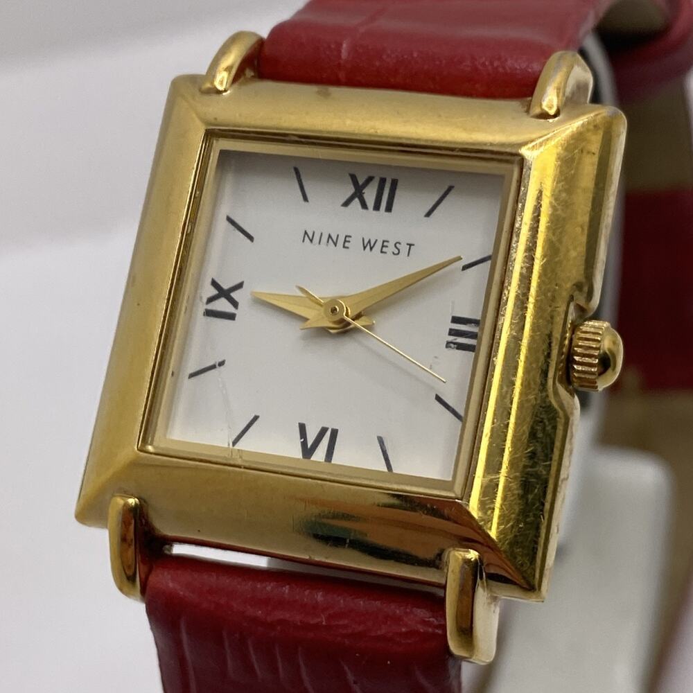 Nine West Gold Tone Watch New Battery